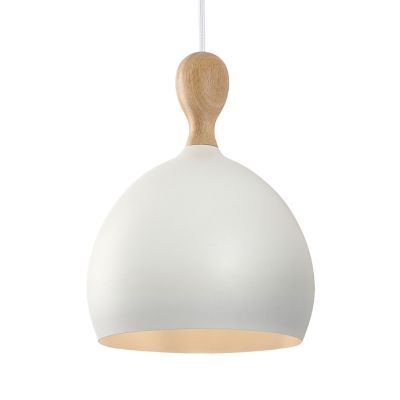 Dueodde-riippuvalo, valkoinen, halkaisija 18 cm, metallia, E27 Halo Design - Olohuone - Skandinaavinen - Yksilamppuinen