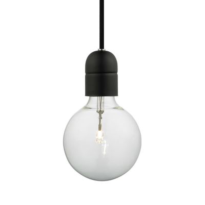 741465 Riippuvalo, musta, halkaisija 5 cm, E27-kanta, metallia – Halo Design - Yksilamppuinen