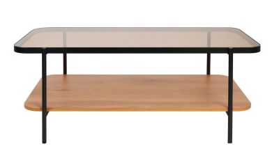 Veke Hasbro sohvapöytä 120x60 cm tammi/ musta