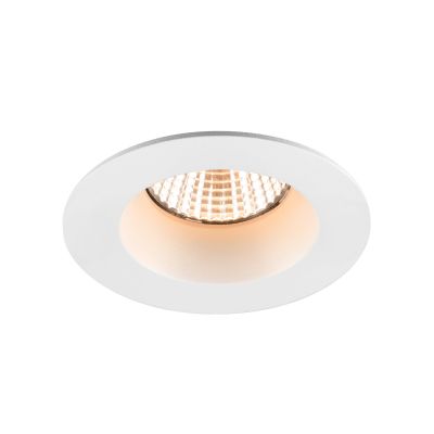 New Tria LED-kattouppospotti, pyöreä, valkoinen, IP65, 2 700 K, 38° SLV - Kylpyhuone - Alumiini - Yksilamppuinen