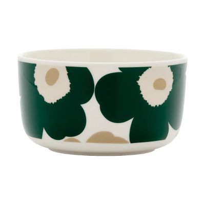 Marimekko Unikko kulho 5 dl White-dark green-beige-light sand