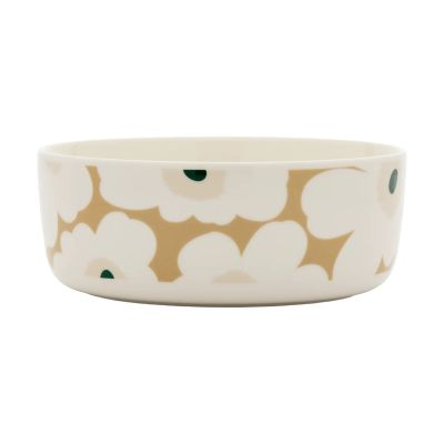 Marimekko Unikko kulho 1,5 l White-beige-light sand-dark green