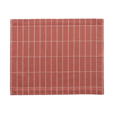 Marimekko Tiiliskivi kudottu pöytätabletti Chestnut-off white, 31x42 cm
