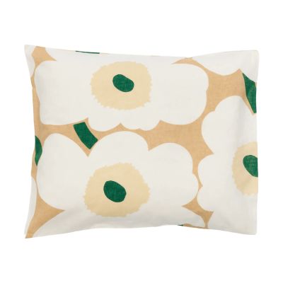Marimekko Unikko tyynynpäällinen 50 x 60 cm Sand-off white-hay-emerald
