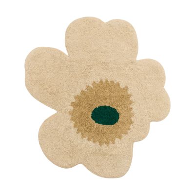 Marimekko Unikko kylpymatto 73x74 cm Hay-sand-emerald