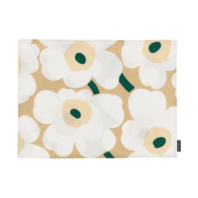 Marimekko Pieni unikko pöytätabletti akryyli Sand-white-hay-emerald