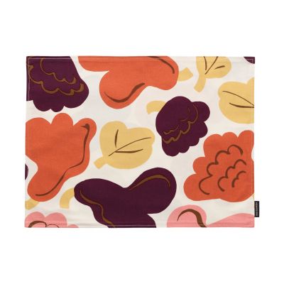 Marimekko Pieni Kukasta Kukkaan Acryl -pöytätabletti Off white-plum-pink-terracotta
