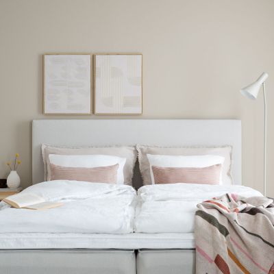 Unia Arki sängynpääty 170x122 beige Altea, sis. säätöjalat(kuvausmalli)