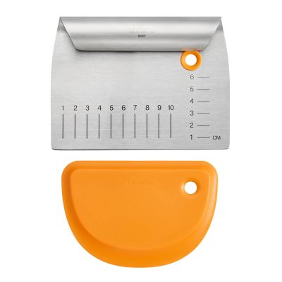 Fiskars - Functional Form taikinakaavin 2-in-1 11,6x23 cm teräs/oranssi
