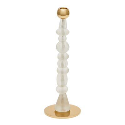 Pols Potten - Beads kynttilänjalka S 34 cm valkoinen