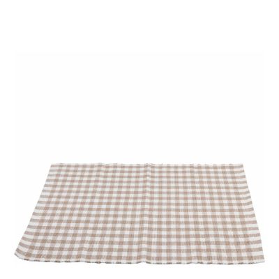 Sögne Home - Pöytätabletti 48x33 cm ruudut beige/valkoinen