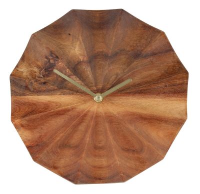 4Living Akaasia seinäkello Ø24 cm ruskea | Alk. 19,90 €