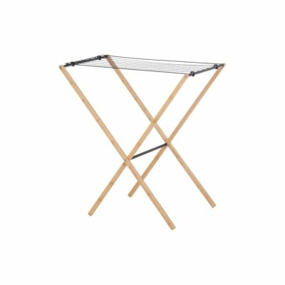 4Living kuivausteline 80x50x85 cm luonnonväri/musta