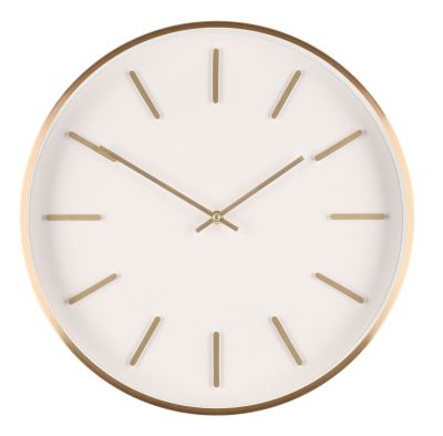 4Living Serena seinäkello Ø40 cm kulta/valkoinen