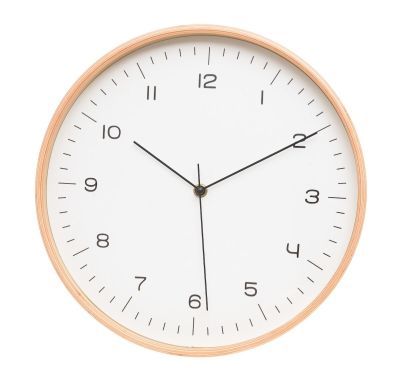 4Living vaneriseinäkello Ø31 cm valkoinen/luonnonväri