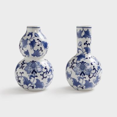 &Klevering Dutch delight vaasi stor 2-pakkaus Valkea-sininen | Alk. 38,40 €