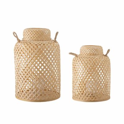 Bloomingville Madlin lyhty lasi 2-pakkaus Ruskea | Alk. 84,90 €