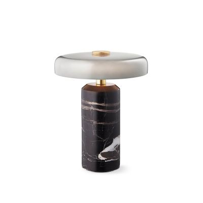 Design By Us Trip pöytävalaisin Ø17x21 cm marmori Saarni- harmaa | Alk. 530,00 €