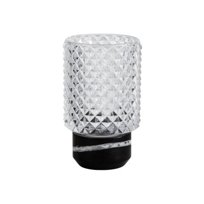 Design By Us Sons of Marble kynttilälyhty Ø9x15 cm Musta-kirkas | Alk. 112,00 €