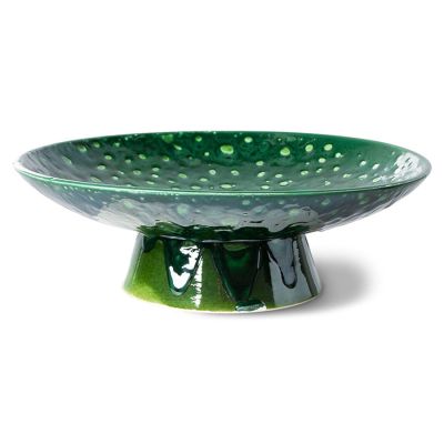 HKliving The Emeralds kulho jalalla Ø30x10 cm Vihreä | Alk. 70,00 €