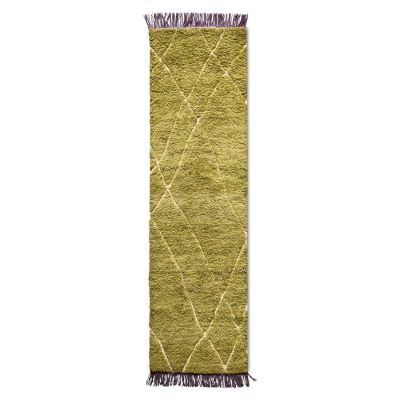 HKliving Käsin solmittu käytävämatto 80x300 cm villa Oliivinlila | Alk. 612,00 €
