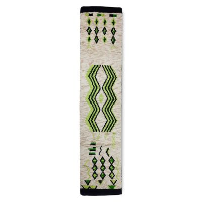 HKliving Käsin solmittu Käytävämatto 80x370 cm villa Neonvihreä | Alk. 663,00 €