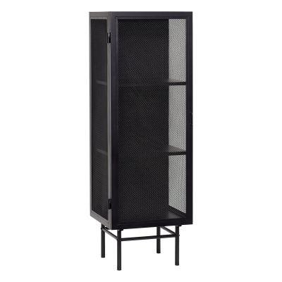 Hübsch Metallikaappi 50x45x150 cm Musta | Alk. 452,90 €