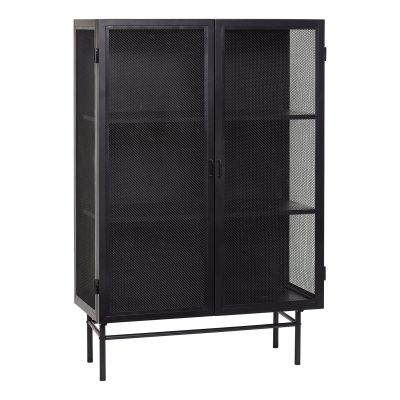 Hübsch Metallikaappi 100x45x150 cm Musta | Alk. 716,40 €