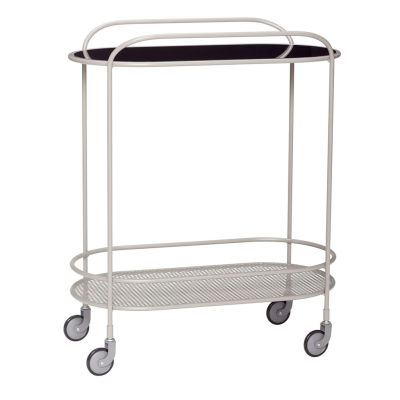 Hübsch Hübsch tarjoiluvaunu Metallinharmaa | Alk. 214,99 €