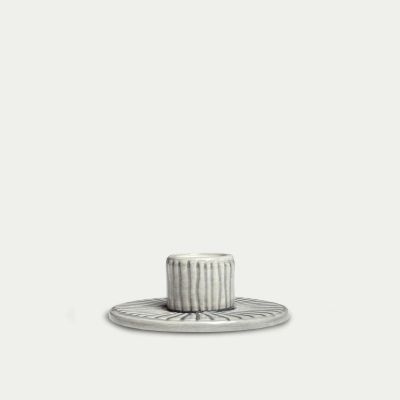 Mateus Stripes kynttilänjalka Ø 8 cm Harmaa | Alk. 34,00 €