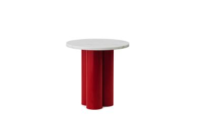 Normann Copenhagen Dit sivupöytä Ø40 cm Kirkkaanpunainen-Valkoinen-Carrara | Alk. 390,00 €