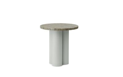 Normann Copenhagen Dit sivupöytä Ø40 cm Vaaleanvihreä-hopea-travertiini | Alk. 410,00 €