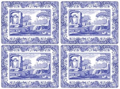 Spode Blue Italian pöytäaluset 4 kpl Sininen-valkoinen | Alk. 36,00 €