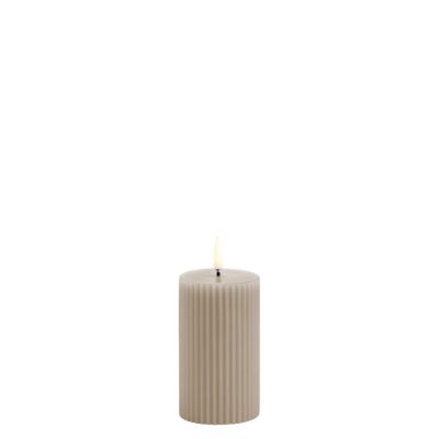 Uyuni Lighting LED Kynttilä Räfflattu 5,8x10 cm Hiekkakivi | Alk. 23,95 €