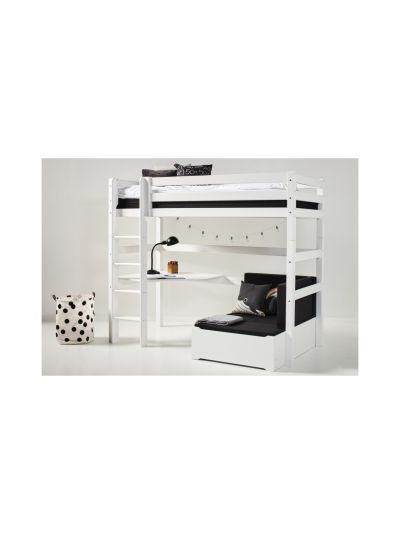 Hoppekids eco dream parvisänky kulmapöydällä ja lisävuoteella 90cm x 200cm