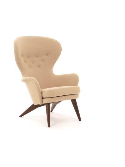 Ornäs Siesta lepotuoli - vidar kangas, pähkinäjalka | Alk. 4 280,00 €