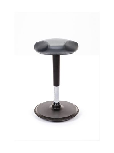 Stoo® Active Ergonomics Stoo® triangle aktiivituoli keinonahkaistuimella - korkea 57 - 86 cm, musta runko | Alk. 390,00 €