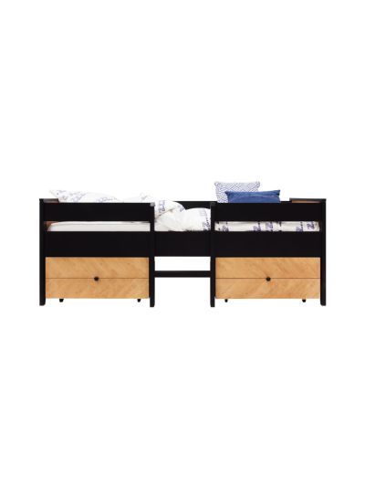 Bopita Job sohvasänky 90x200 cm 2 säilytyslaatikolla, musta/hunaja | Alk. 1 559,00 €