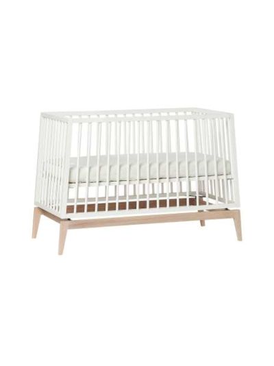 Leander luna pinnasänky muunnossarjalla 120x60cm - valkoinen/tammi | Alk. 786,00 €