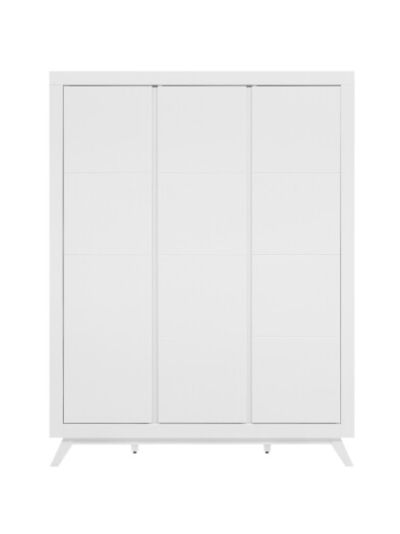 Bopita Anne vaatekaappi, 3-ovinen, valkoinen