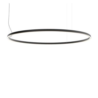 Luceplan - Compendium Circle LED Riippuvalaisin Ø200 Black | Alk. 3 251,00 €
