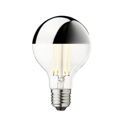 Design By Us - Lamppu LED 3,5W Globe Ø80 Crown Silver E27 | Alk. 54,00 €