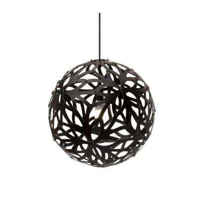 David Trubridge - Floral Riippuvalaisin Ø40 Musta 2 Puolta | Alk. 312,90 €