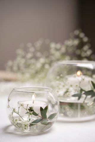 hemtex Simply round kynttilälyhty läpikuultava