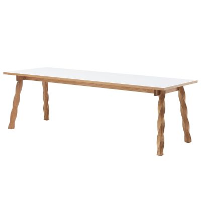A2 Twist ruokapöytä Tammi-valkoinen | Alk. 2 149,90 €