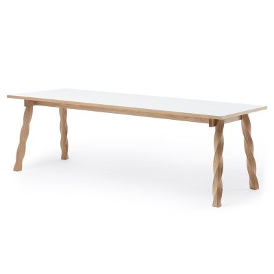A2 Twist ruokapöytä Valkoöljytty tammi-valkoinen | Alk. 2 118,90 €