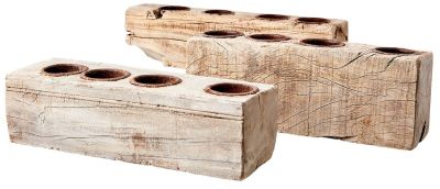 Affari Treasure kynttilänjalka 33x7x9 cm luonnonväri | Alk. 29,00 €