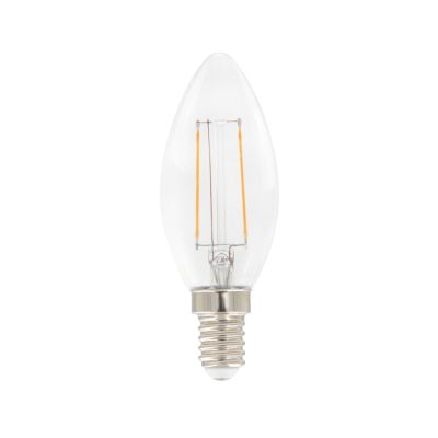 Airam Airam Filament LED - kynttilä C35 valonlähde kirkas, himmennettävä e14, 3w | Alk. 4,60 €