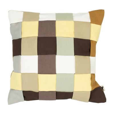 Almedahls Hans tyynynpäällinen 50 x 50 cm Ruskea-vihreä | Alk. 40,00 €