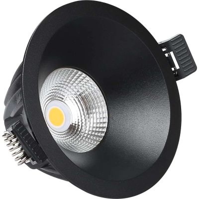 Antidark - Downlight Upotettavaspotti 9W 3000K Musta